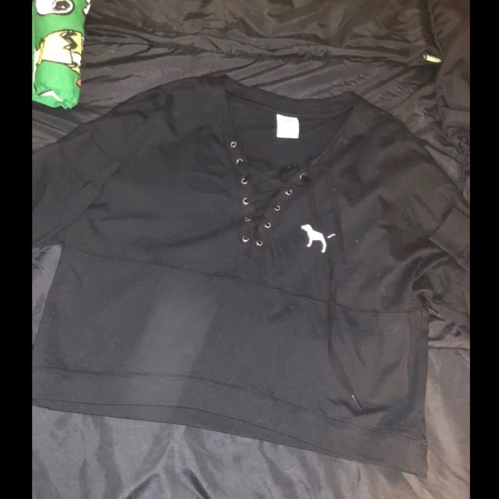 PINK Black Sweatshirt